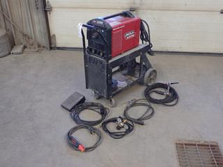 Lincoln Electric Tig 200 Square Wave 120/230V Single Phase TIG Welder c/w Lincoln K870 Amptrol Foot Pedal, Magnum EH200 Arc Gouger, Ground Cable, Gas Regulator, Tig Gun And Cart 