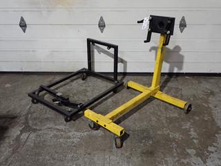 Powerfist 1000lb Cap. Engine Stand c/w Heavy Duty Engine Cradle