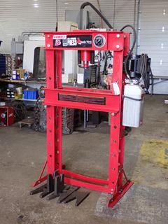 Canada West Supply Big Red 208/230V Single Phase 50-Ton Hydraulic Shop Press w/ Hydraulic Power Unit