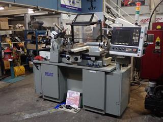 Sharp 1118HCNC 220V 3-Phase CNC Tool Room Lathe w/ Anilam 4200 Controller. SN 0720030