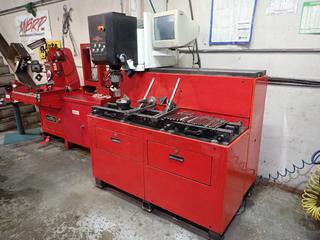 1999 Newen Contour C6 200-240V Single Phase High Performance CNC Valve Seat And Guide Machine w/ .375 - 1in Pilots. SN 418 