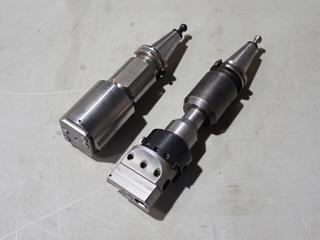 Valenite V40CT-E125 Cat 40 Endmill Tool Holder w/ 3in Boring Head c/w GS Tooling Cat 40 1in-4in Bore Tool Holder