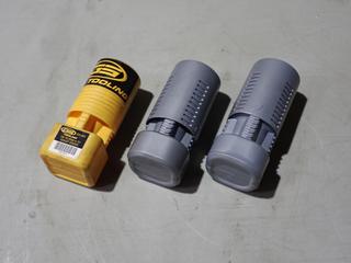 (1) GS Tools ER32 0.75in Collet Chuck, (1) SLN 1in And (1) SLN 5/8in Unused Cat 40 Tool Holders
