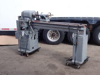 1963 Mysore Kirloskar MBD2 230V 3-Phase 165mm Crankshaft Polishing Lathe. SN MK/MBD2/840