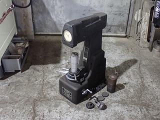 Wilson Rockwell 3JR Hardness Tester w/ 150kg Weightstack, Indenter And Ball Penetrator. SN 8622