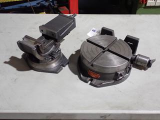 Universal Vise And Tool 9in Rotary Table c/w 4in Rotary Vise