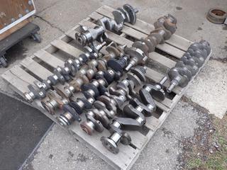 Qty Of Assorted Import Cranks, (1) 440 Dodge Forged Steel And (1) 4.500 BB Chevy Stoker Import Cranks *Note: Chevy Stroker Needs Grind*