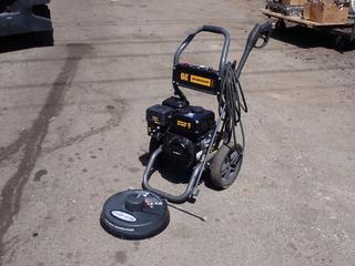 BE BE276RAD Workshop Series 2700 PSI 2.5 GPM Pressure Washer w/ Power Ease R210 Gas Engine, Hose And Wand c/w Simpson 15in Surface Cleaner