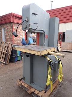 2012 DoAll 2012-2A 230V 3-Phase Variable Speed Vertical Contour Bandsaw, SN 389-80267 c/w Do All DBW-15M 240V Blade Welder. SN 290-8010647