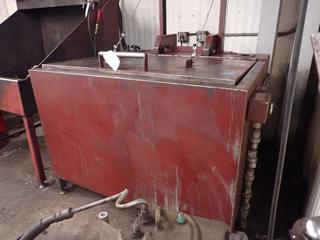 53in X 43in X 32in Homemade 200-Gal Cap. Pneumatic Hot Tank Lift Table