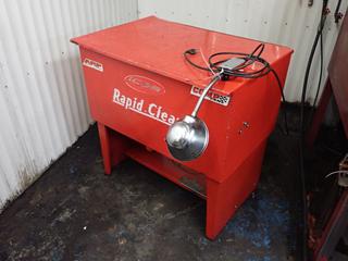 34in X 22in X 34in Rapid Clean B-2 115V Parts Washer. SN 3765