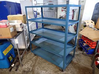 Kleton 48in X 24in X 55in 5-Shelf Steel Platform Cart