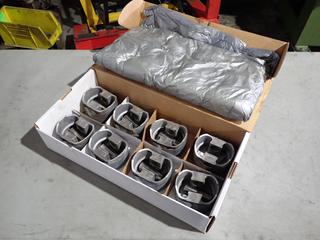 Qty Of (8) UEMIC784.100 Premium icon Forged Pistons For Use With Chevrolet 427 Engines w/ (7) Wrist Pins