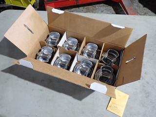 Qty Of (8) UEM 3342HCA,75MM Silv-O-Lite Coated Pistons For Use With 2010-17 Ford 6.2L V8 Engines