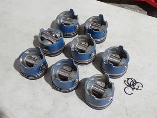 Qty Of (8) Mahle Pistons To Fit Duramax .020 w/ Decked To .010in, De-lipped And Coated With Ceramic And Teflon