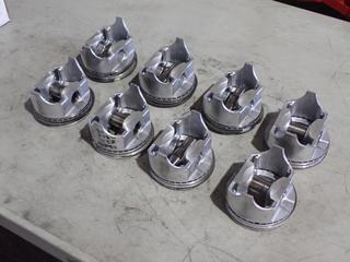 Qty Of (8) UEM Silv-O-Lite 1448 Hypereutectic Pistons To Fit Chevy BB Engines