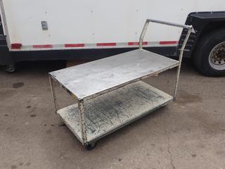 48in X 24in X 24in 2-Tier Steel Platform Cart
