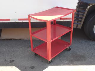 27in X 18in X 33in 3-Shelf Shop Cart