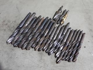 Qty Of Assorted 11/16in - 1 3/8in HS And HSS Drill Bits