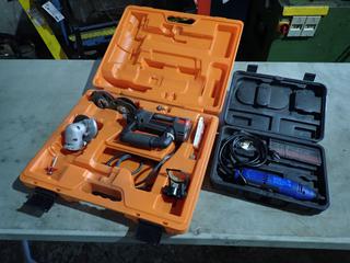 Rotozip REV01 120V Spiral Saw c/w Powerfist 120V Rotary Tool