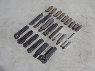 Qty Of Assorted Tool Holders And Cutting Bits