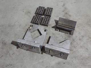 Qty Of (3) V-Blocks c/w (4) 1-2-3 Blocks