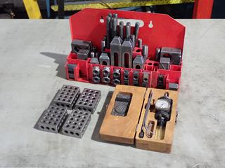 Blake CO-AX Indicator c/w Bolt Clamping Kit And (4) 1-2-3 Blocks