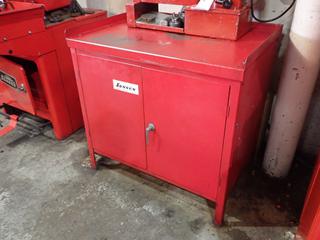 Sunnen 36in X 24in X 34in Storage Cabinet w/ Mandrel Holders *Note: Contents Not Included*
