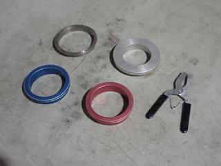 Qty Of Ring Squaring Tools w/ Piston Ring Pliers