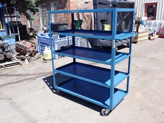 Kleton 48in X 24in X 55in 5-Tier Steel Shop Cart