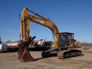 John Deere 270LC Excavator c/w WBM 32in Bucket, 30in Thumb And 32in Tracks. Showing 15,298hrs. PIN FF0270X070545 **LOCATED IN COLD LAKE, AB**