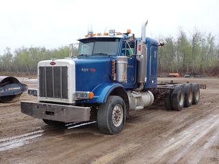 2002 Peterbilt 378 Tri/A Cab and Chassis Day Cab Truck Tractor C/w Cummins N14, 18 Spd, A/R Susp, Showing 4,638 HRS, 132,837.4 KMS  VIN 1XPFP60X92D579330  **LOCATED IN COLD LAKE, AB**