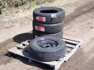 Qty Of (3) Unused GT Radial Maxtour 215/70R15 Tires c/w (1) BF Goodrich 205/70R15 Tire And Rim **LOCATED IN EDMONTON**