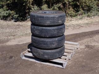 Qty Of (4) Bridgestone 225/70R16 Tires w/ 6-Bolt Rims **LOCATED IN EDMONTON**