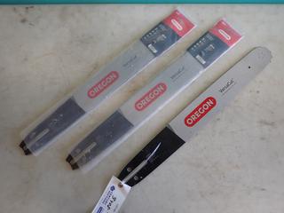Qty Of (3) Unused Oregon VersaCut .058in Aluminum Core Chainsaw Bars **LOCATED IN EDMONTON**