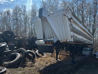 2012 Arnes 38Ft Tri/A Sliding Axle End Dump C/w Twisted Frame, A/R Susp VIN 2A9073936DA003378 **LOCATED IN COLD LAKE, AB**