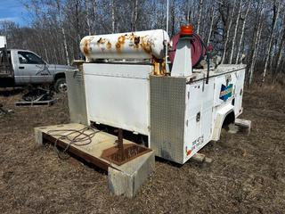 Western Truck Body Mechanics Service Box C/w Hose Reel, Air Tank Rear Bumper **LOCATED IN COLD LAKE, AB**