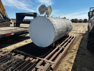 Skid Mounted 4000L Fuel Tank C/w Steel Base **LOCATED IN COLD LAKE, AB**