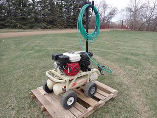 Ingersoll-Rand SS3J5.5GH-AS 8 Gallon Portable Dual Tank Air Compressor w/ Honda GX160 5.5HP Gas Engine And 135PSIG Max Pressure. SN 070821003 **LOCATED IN EDMONTON**
