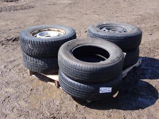 (2) Kumho 225/70R16 Tires w/ Rims, (2) Kumho 225/70R16 Tires, (1) Champiro 225/70R16 Tire w/ Rim And Nokian 225/70R16 Tire w/ Rim **LOCATED IN EDMONTON**