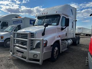 2016 Freightliner Cascadia T/A Sleeper Truck Tractor C/w Detroit DD15, A/T, 40,000lb Rears, Diff Locks, A/R Suspension, 11R22.5 Showing 1,760,966Kms VIN 1FUJGLD57GLHG7125 *NOTE Running Condition Unknown* *Located At 232071 Range Rd 283 Rocky View, AB*