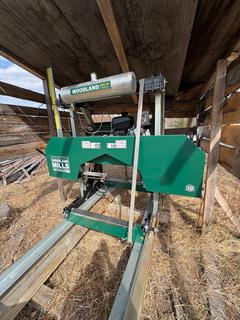 Woodland Mills HM130 Max Bandsaw Mill C/w Approx. 30" Capacity, Includes Portable Blade Sharpener/Grinder System Mounted On Tripod Stand, Quantity Of Spare/Replacement Bandsaw Blades SN To Follow *Located In Cold Lake, AB, Buyer Responsible For Loadout*