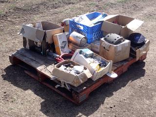 Electric Brake Controller, Flashlights, Head Lights, Cold Start Kit, Air Filters, Brake Shoes, Solenoids And Assorted Supplies **LOCATED IN EDMONTON**