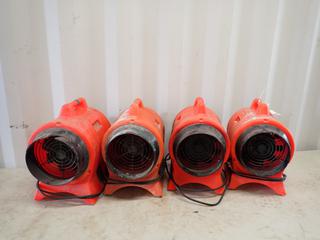 Qty Of (4) Allegro Model 9539-08 115VAC Single Phase Blowers **LOCATED IN EDMONTON**