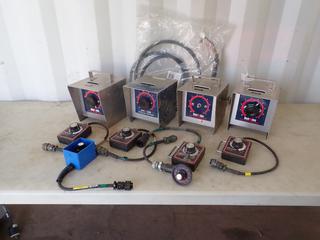 Qty Of (4) Red-D-Arc Fine Current Adjustments c/w Inland Output Control, Red-D-Arc Remote Control And Miller Cable Power XR Alumafeed Cable **LOCATED IN EDMONTON**
