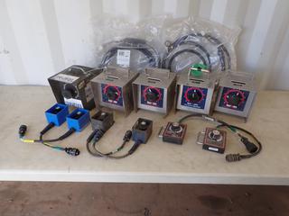 Qty Of (5) Red-D-Arc Fine Current Adjustments c/w Inland Output Control, Red-D-Arc Remote Controls And Miller Cable Power XR Alumafeed Cable **LOCATED IN EDMONTON**