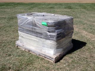 Qty Of Assorted Size Mega Libre Slab Charcoal Concrete Stones **LOCATED IN EDMONTON**