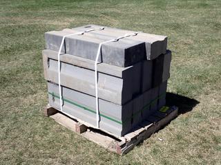 Qty Of 36in X 12in X 6in Architextures Retaining Wall Concrete Slabs **LOCATED IN EDMONTON**