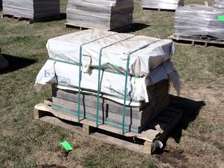 Qty Of Barkman Fjord 12in X 12in X 2.5in Bedrock Concrete Stones **LOCATED IN EDMONTON**