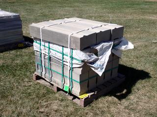 Qty Of Barkman 36in X 12in X 6in Architextures Concrete Retaining Wall Slabs **LOCATED IN EDMONTON**